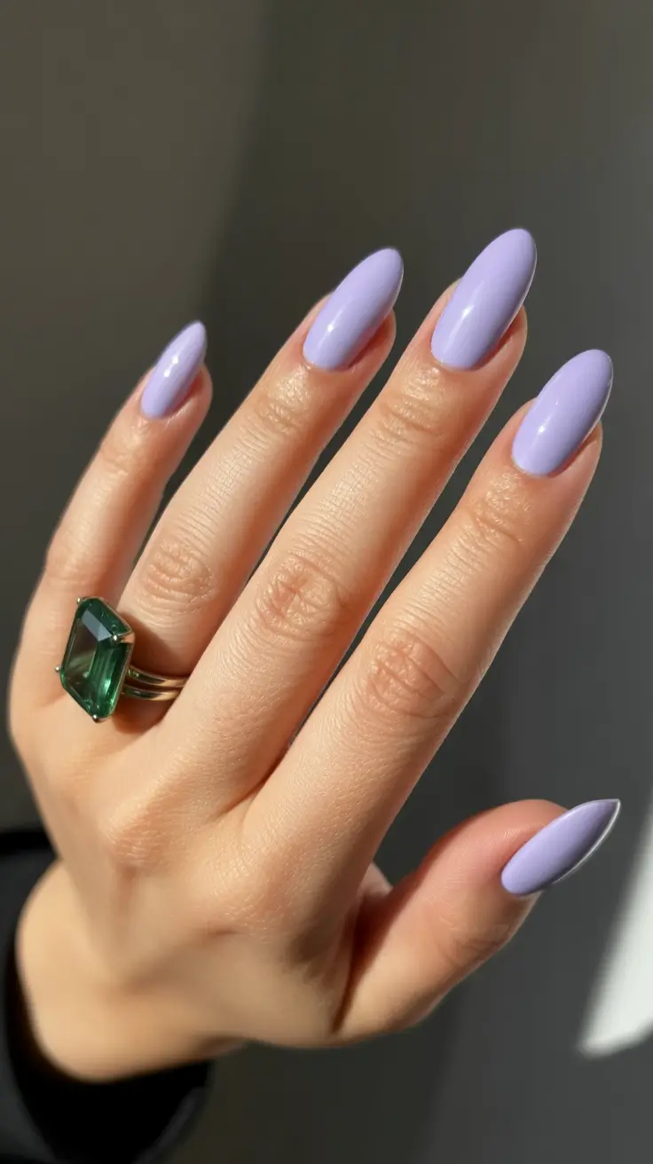 spring almond nails Lavender Almond Nails For Effortless Pastel Spring Elegance