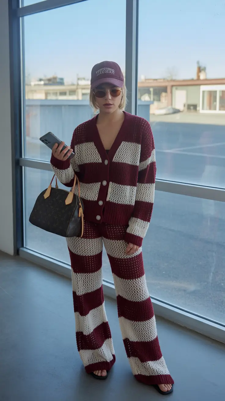 spring fits outfits Cozy Stripes That Feel Like Off-Duty Luxury