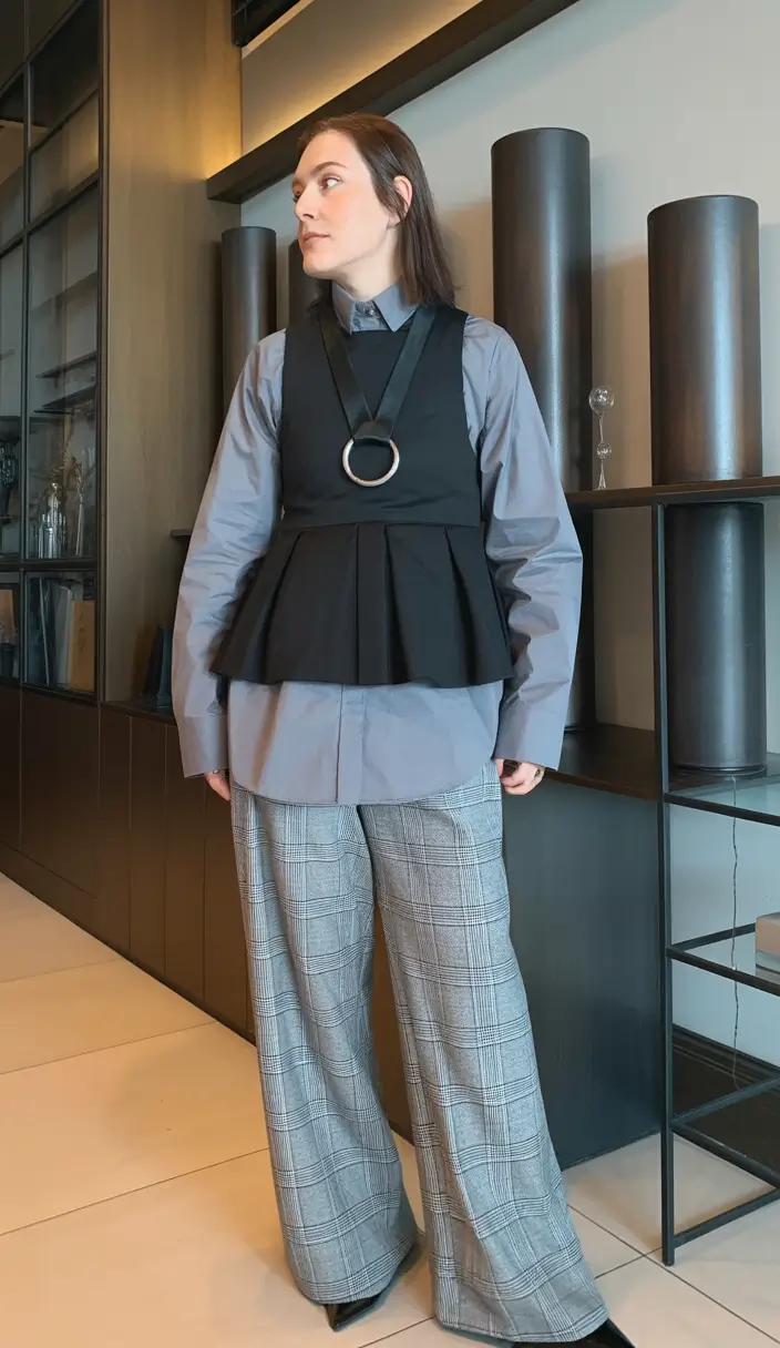 spring fits outfits Modern Academia Aesthetic With Sculptural Layers