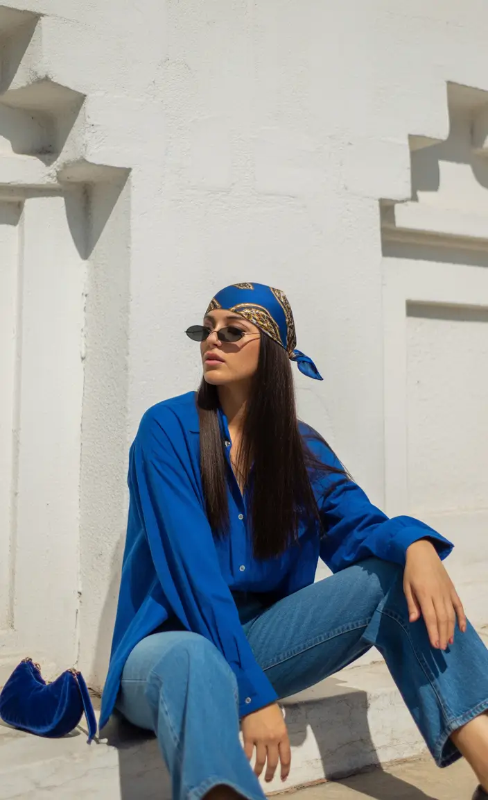 spring fits outfits Cobalt Energy and Denim That Feels Like Freedom