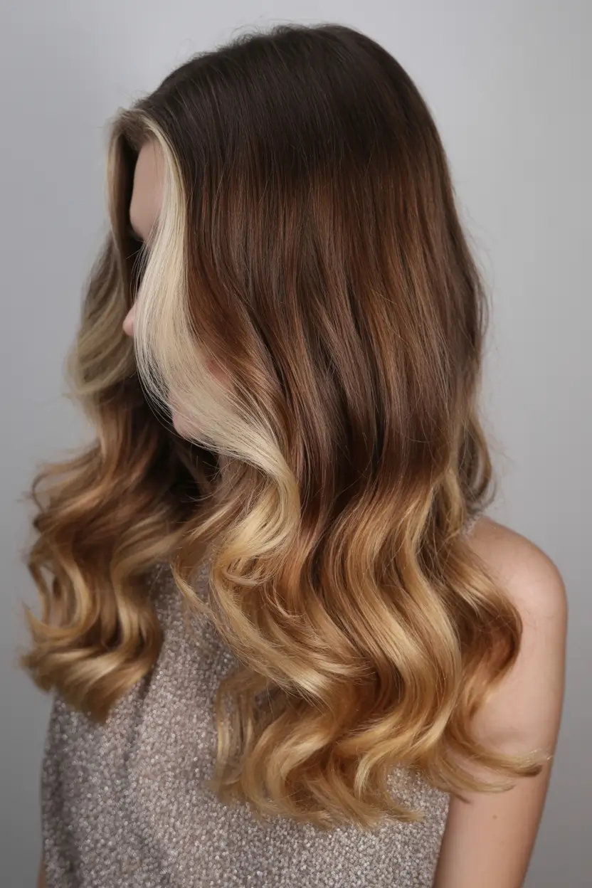 spring brown hair color Golden Honey Brunette With Light Luxe Dimension