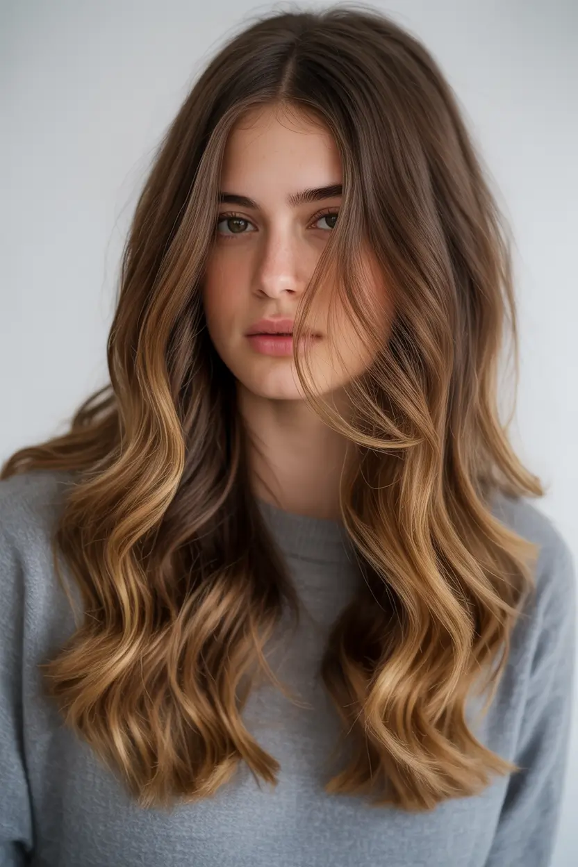spring caramel hair color Soft Brunette Caramel Melt With Effortless Spring Movement