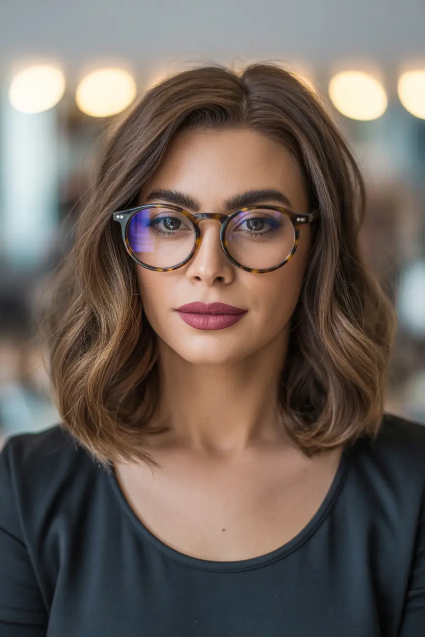 spring caramel hair color Elegant Coffee Caramel Lob With Intellectual Chic