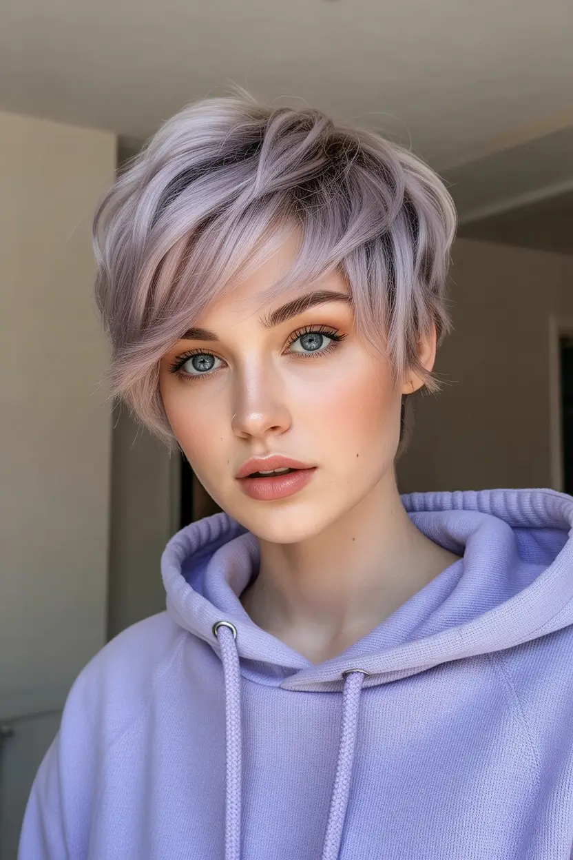 spring short Hairstyles Modern Feathered Pixie With Soft Volume