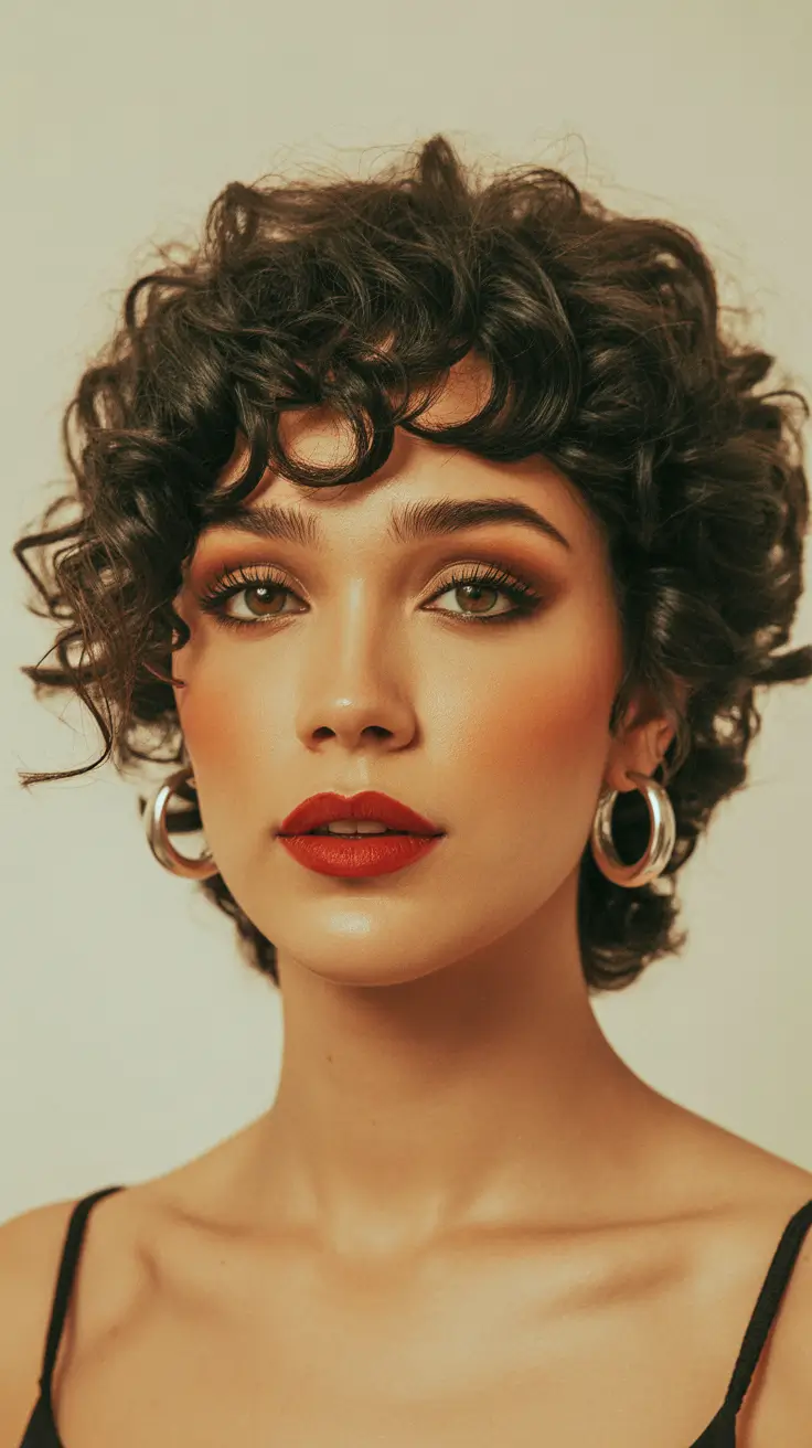 spring short Hairstyles Soft Romantic Curly Crop With Natural Volume