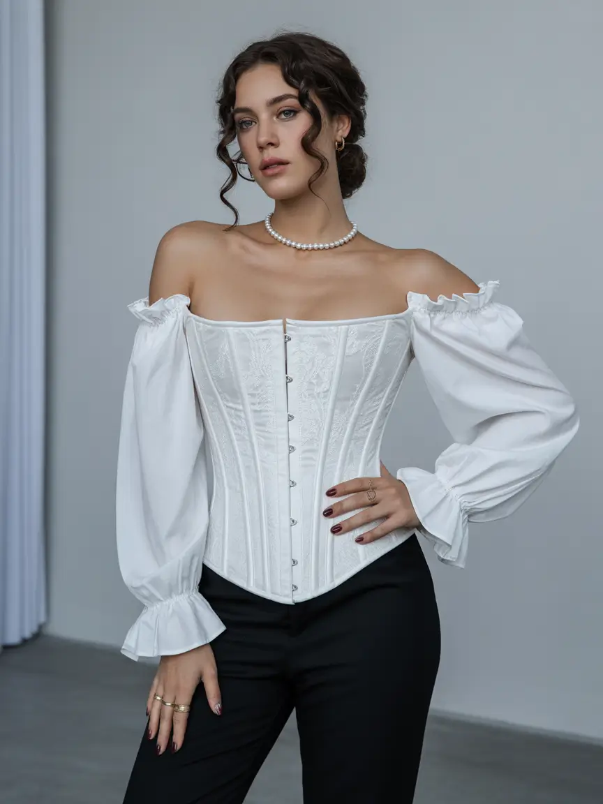 22 April outfits ideas 2026 Romantic Corset Styling With Soft Parisian Elegance