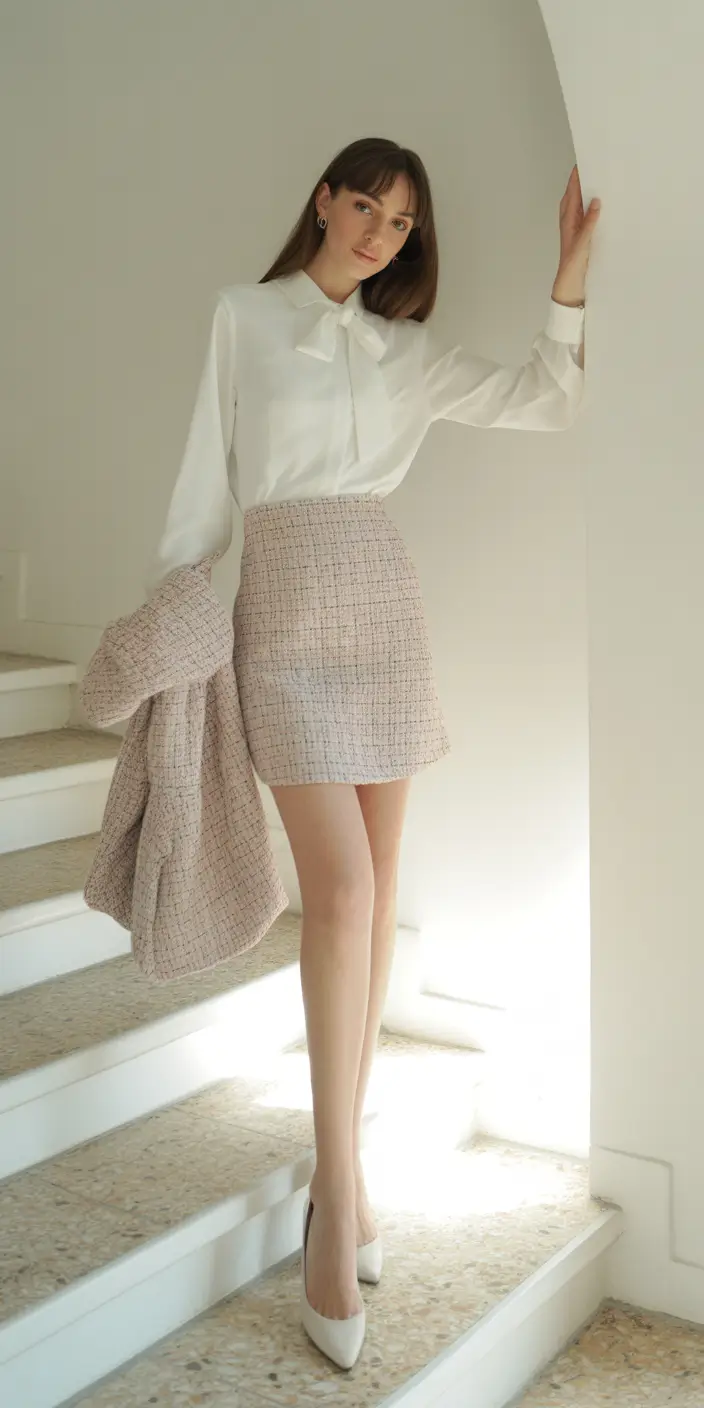 22 April outfits ideas 2026 Soft Parisian Minimalism With A Feminine Twist