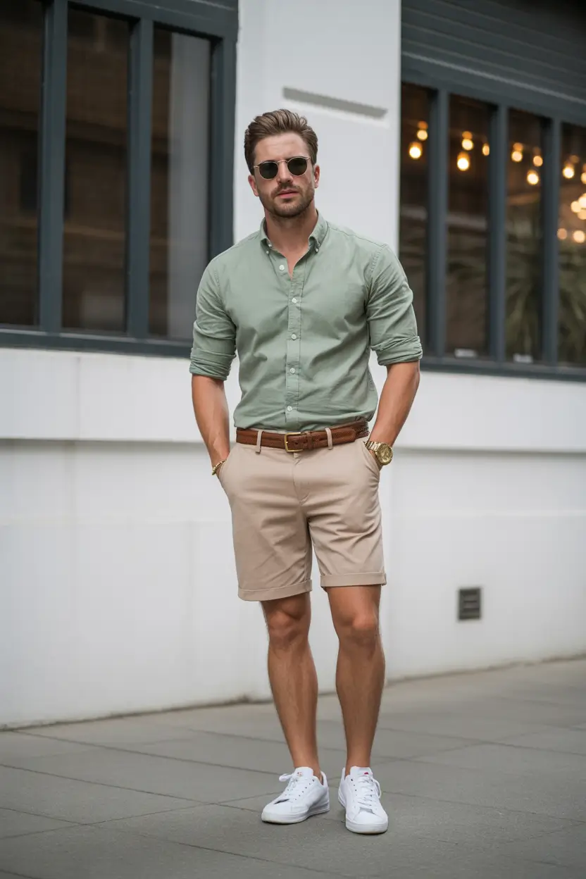 23 casual summer outfits men 2026 Summer Shorts With Smart Casual Precision