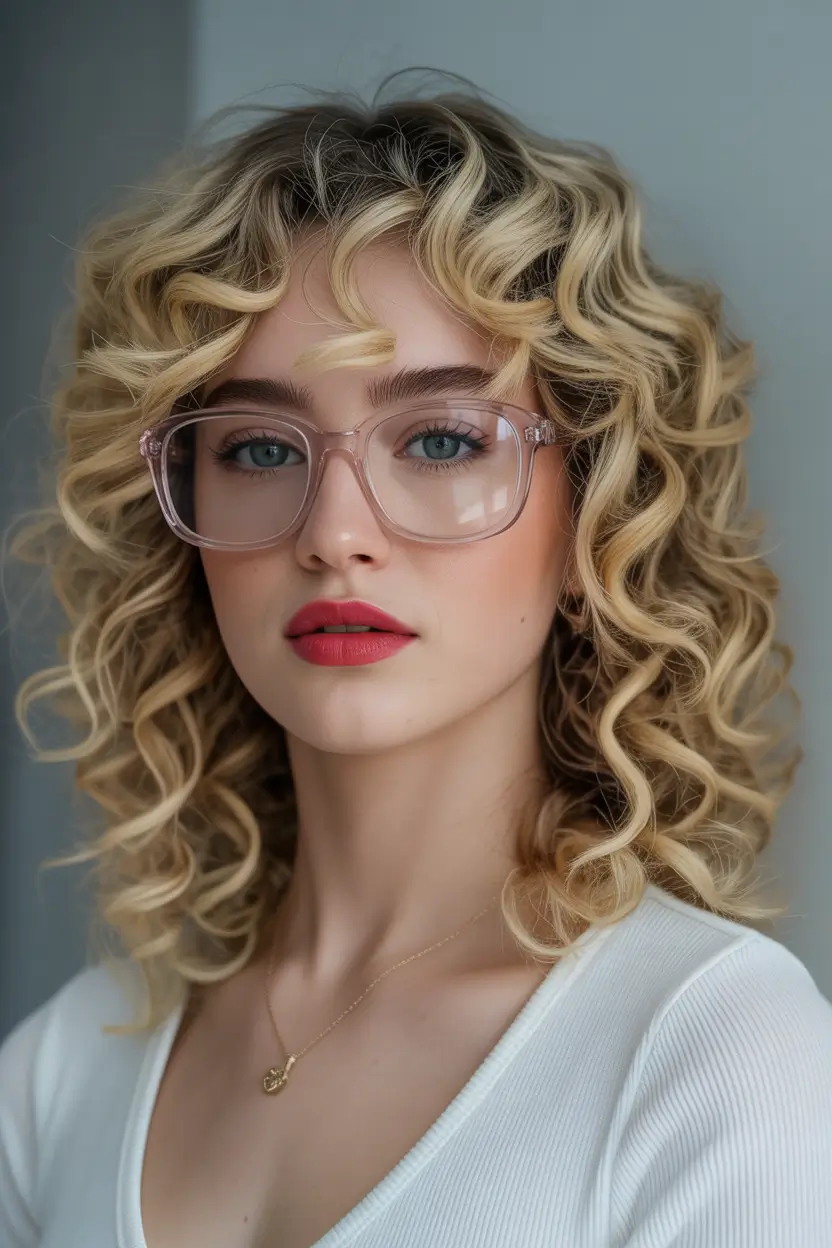 spring mid length haircut Voluminous Curly Mid Length Cut With Natural Texture