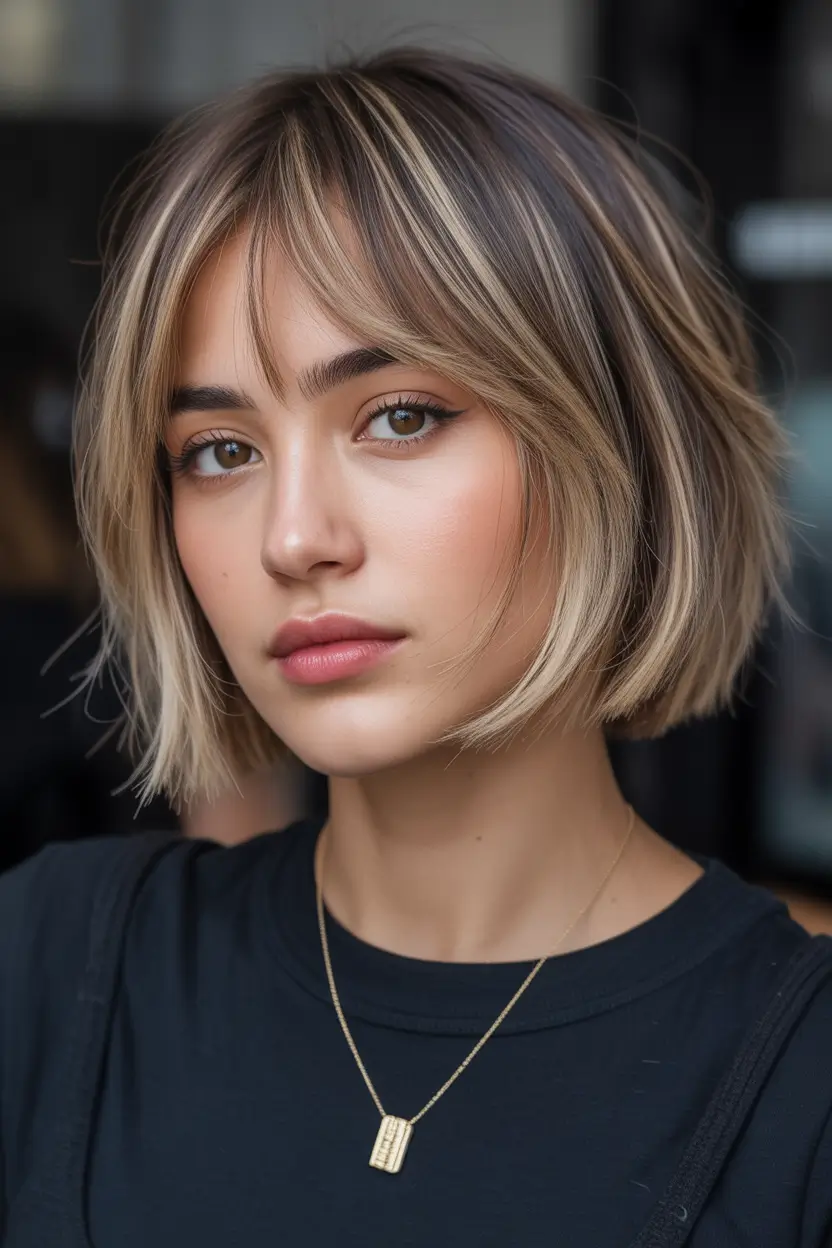 spring mid length haircut Soft Blonde Textured Bob With Airy Layers