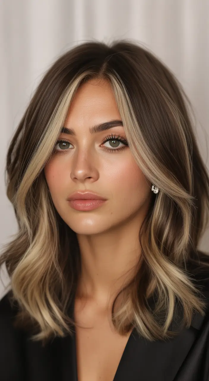 spring long haircut Soft Bronde Waves With Natural Mid Length Shape