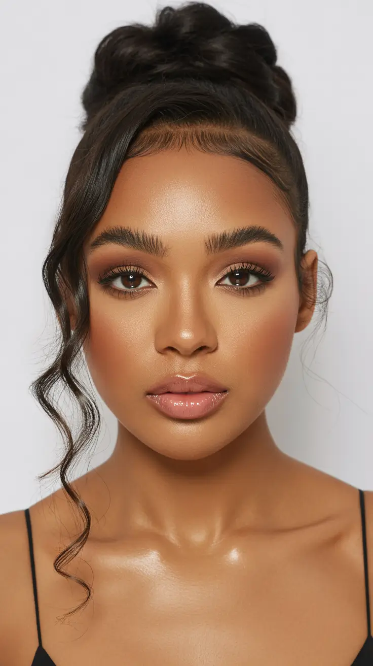 graduation hairstyles ideas 2026 High Textured Bun With Sculpted Tendrils