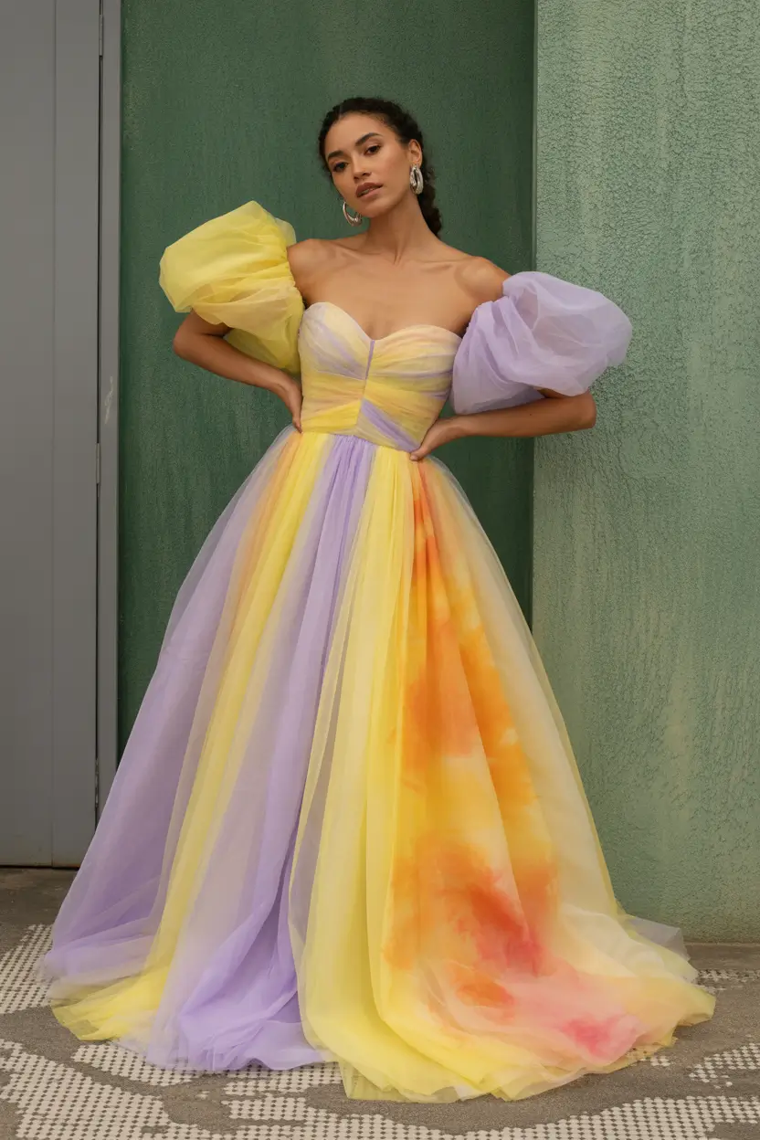 23 graduation look ideas 2026 Dreamy Pastel Tulle Graduation Celebration Dress