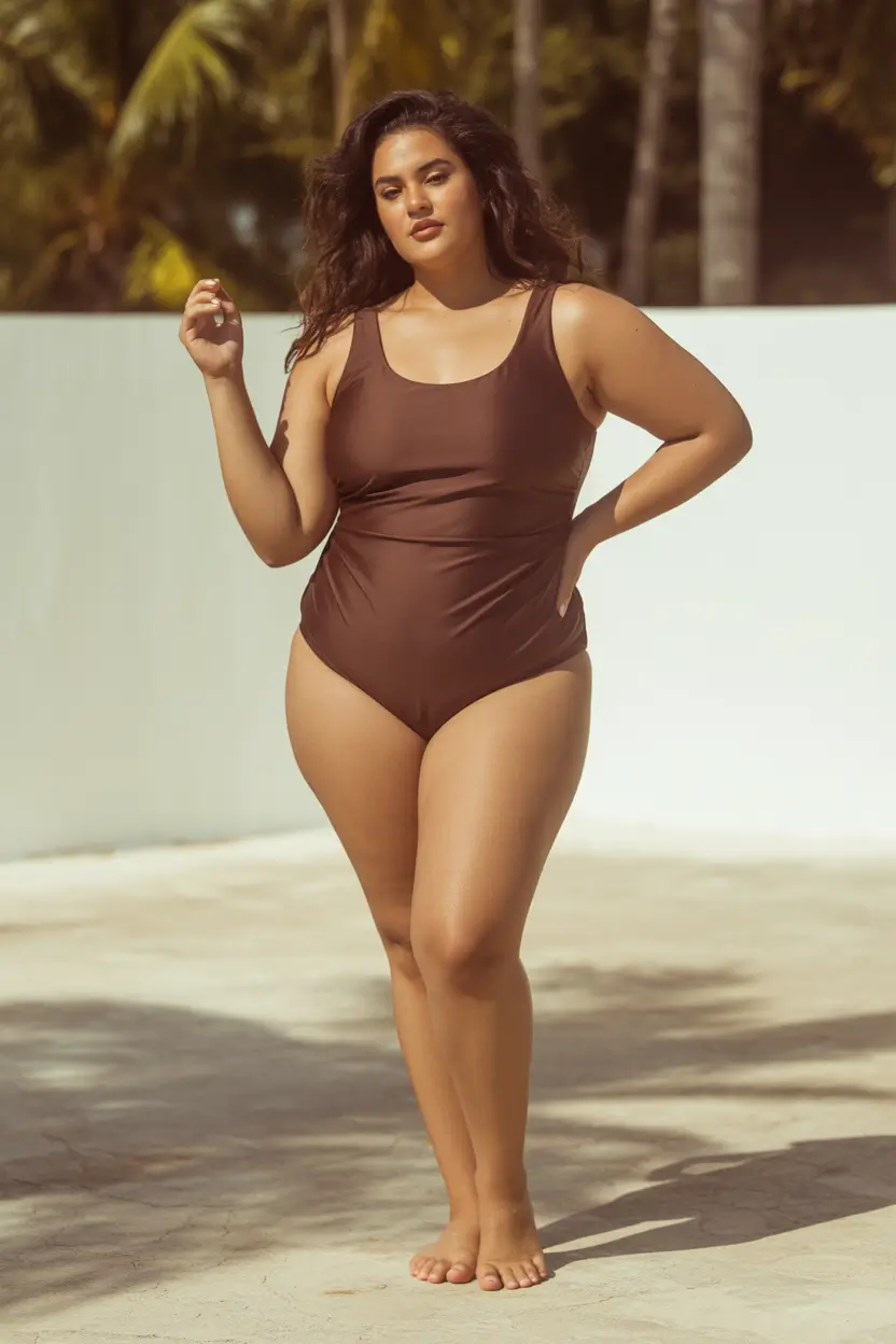 23 plus size swimsuit Summer 2026 Soft Minimalism and the Power of a Clean Silhouette