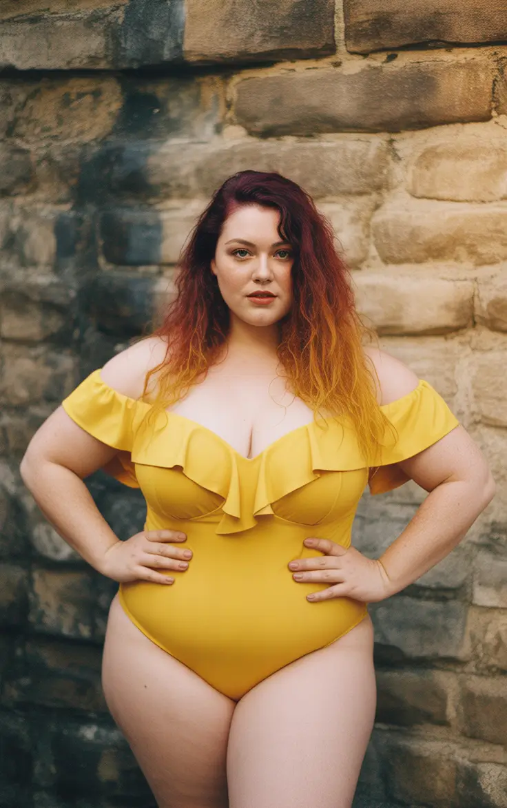 23 plus size swimsuit Summer 2026 Sunlit Ruffles and That Soft Romantic Summer Energy