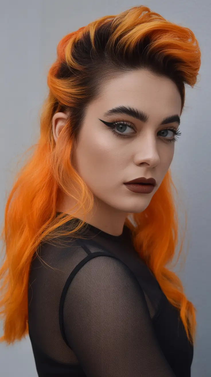 spring to summer season hair color ideas 2026 Flame Copper Sculpted Volume With Vintage Attitude