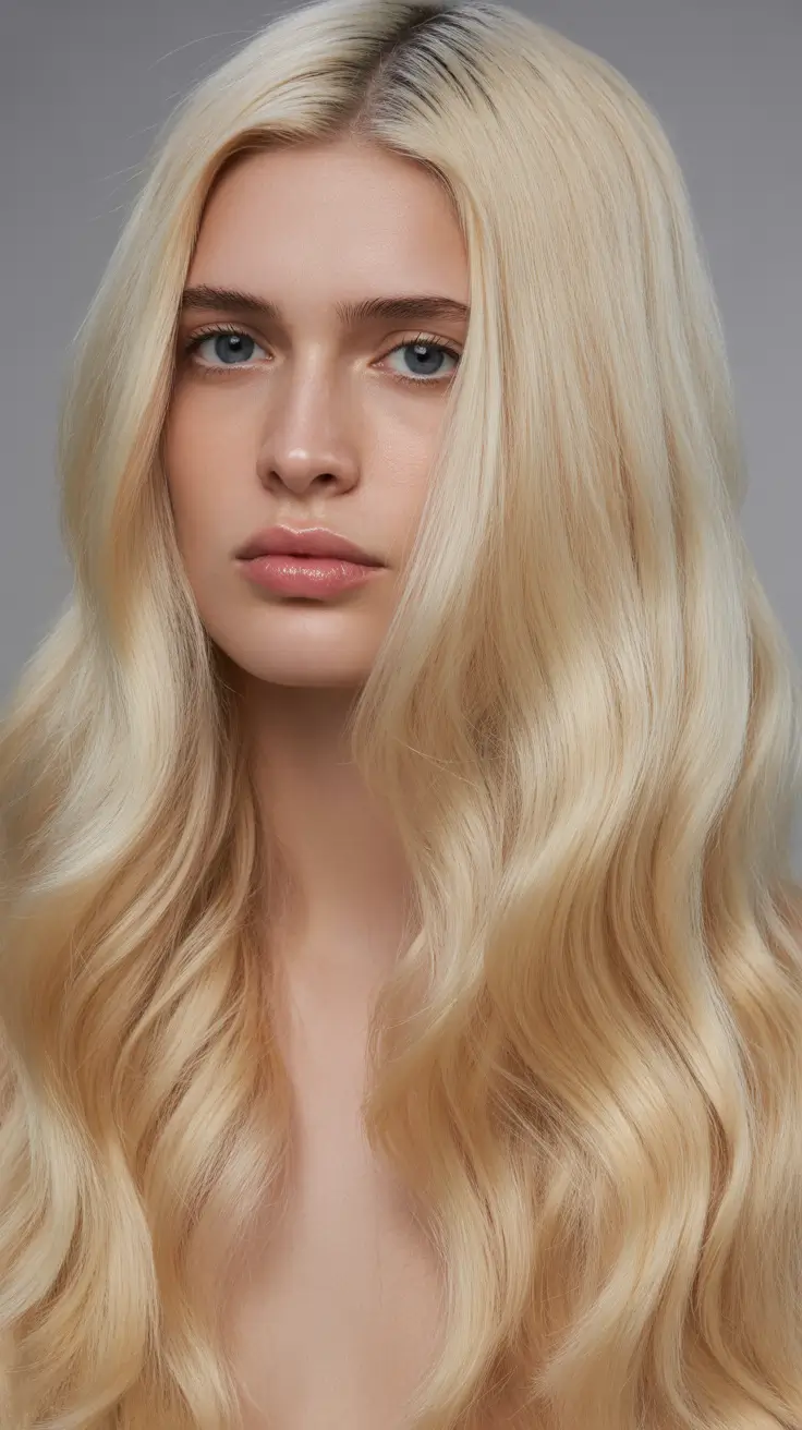 spring to summer season hair color ideas 2026 Classic Creamy Blonde With Natural Depth