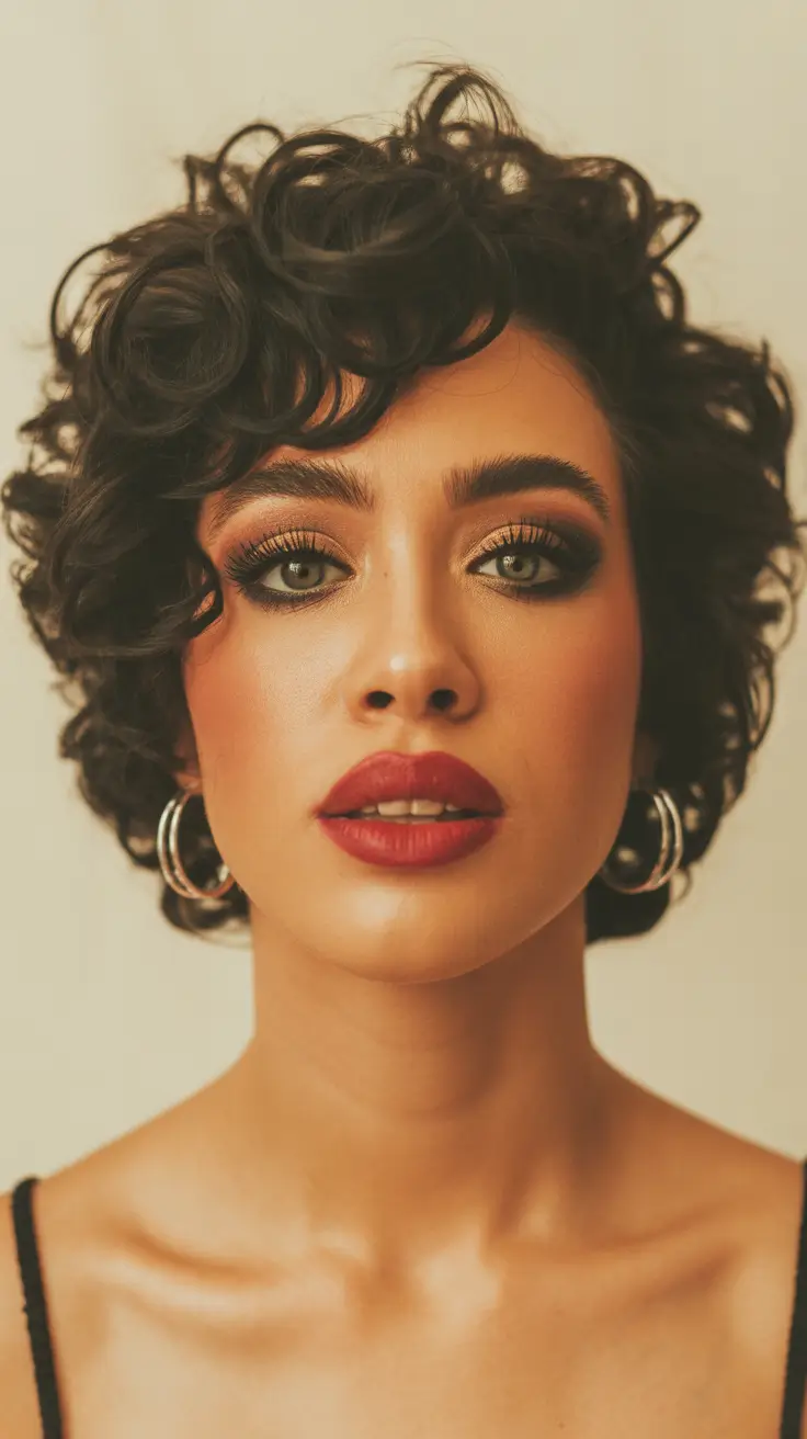 spring to summer season hairstyles ideas 2026 Vintage Inspired Short Curly Crop