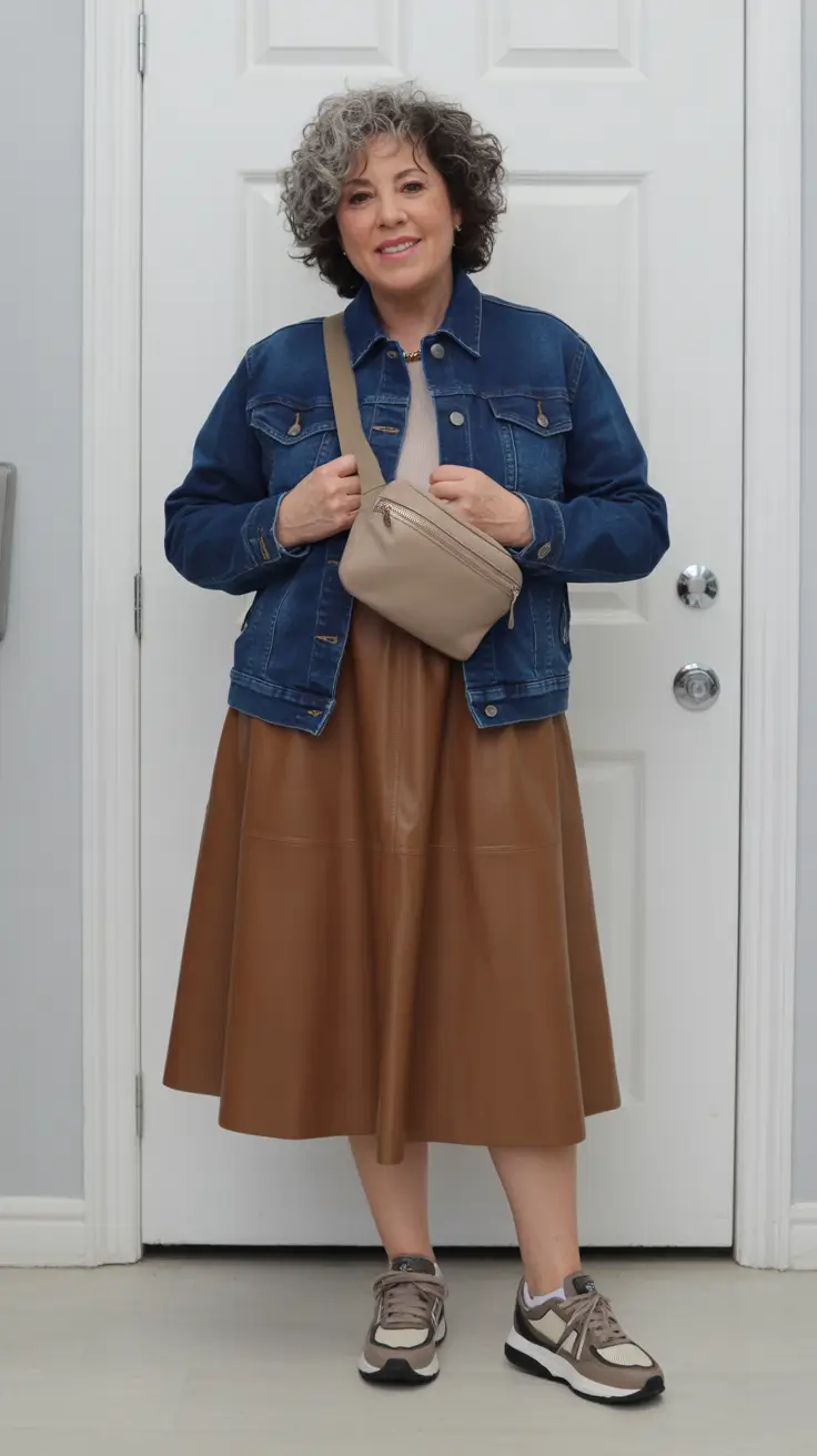 summer outfit for women over 60 2026 Denim Jackets and Feminine Volume That Feel Playful and Real