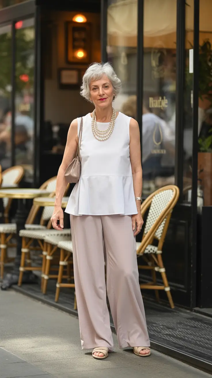 summer outfit for women over 60 2026 Soft Layers and Pearls That Redefine Everyday Elegance