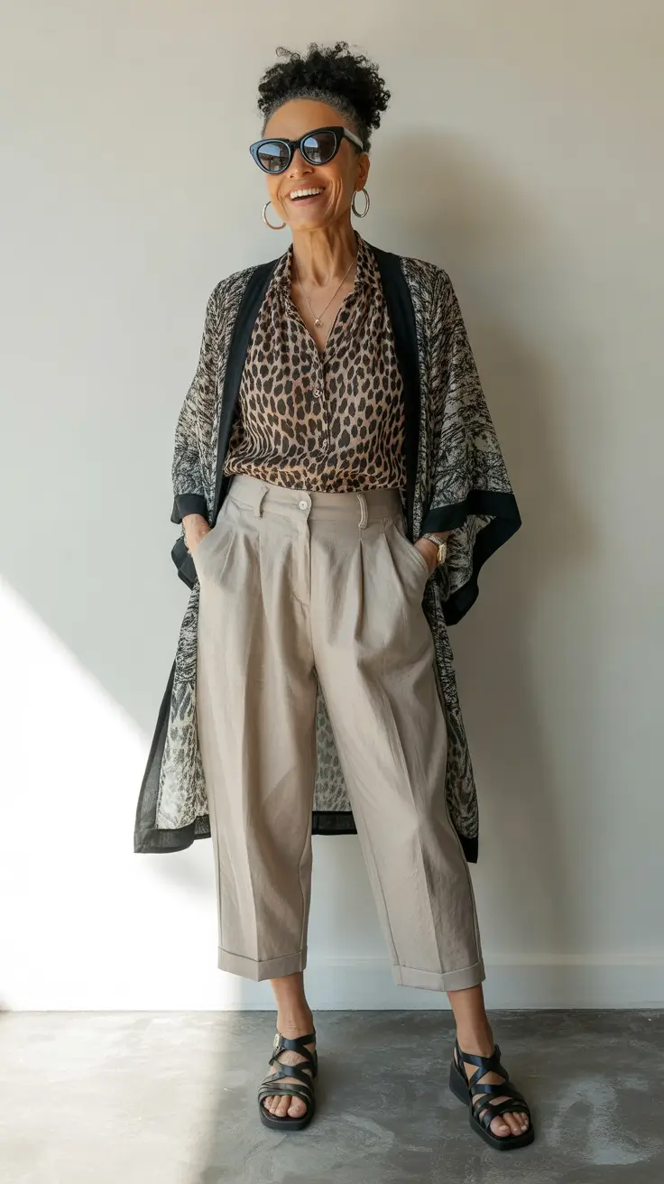 summer outfit for women over 60 2026 Playful Prints and Relaxed Tailoring That Feel Bold Yet Easy