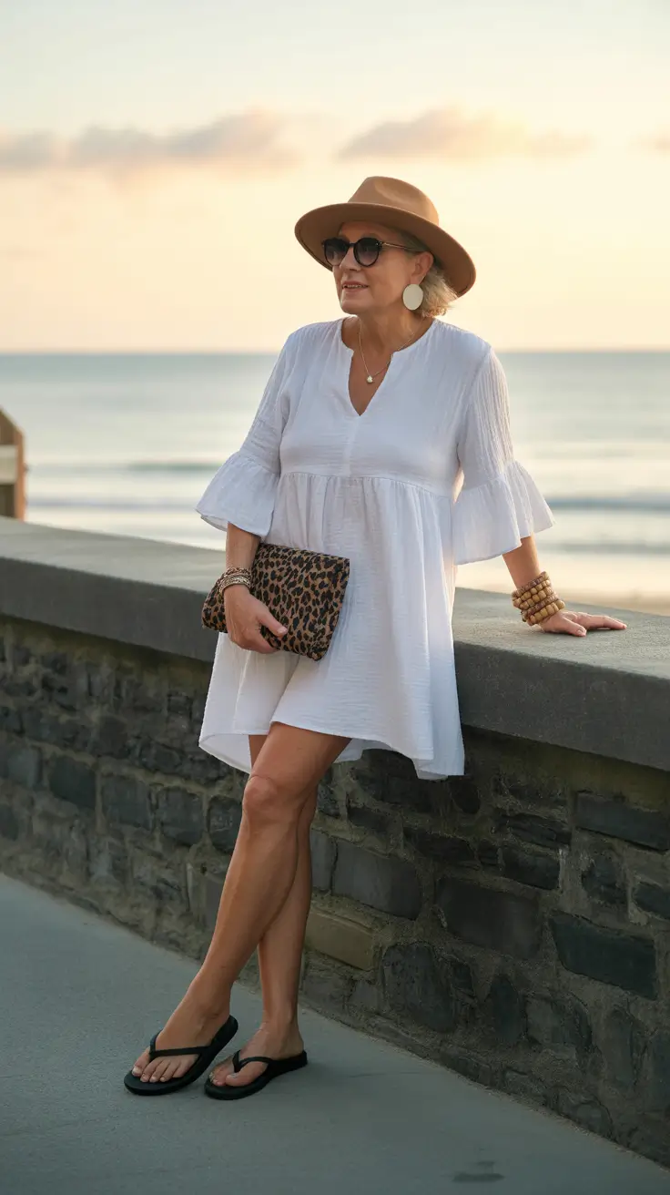 summer outfit for women over 60 2026 Effortless White Dress Moments That Feel Like Summer Itself
