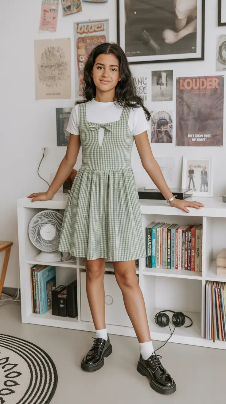 21 summer outfits for teens 2026 Soft European Summer Dress with a Vintage Romantic Feel