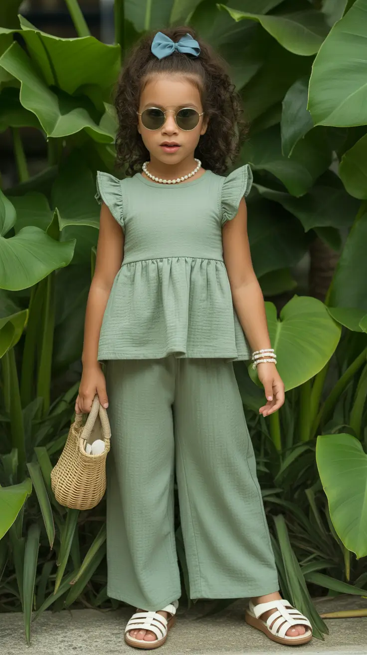 21 summer outfits for teens 2026 Soft Green Resort Set That Feels Like a Breath of Fresh Air