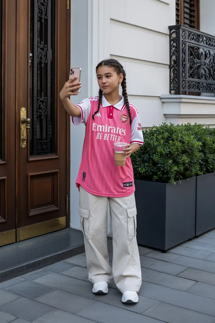 21 summer outfits for teens 2026 Sporty Street Energy with a Statement Jersey Moment