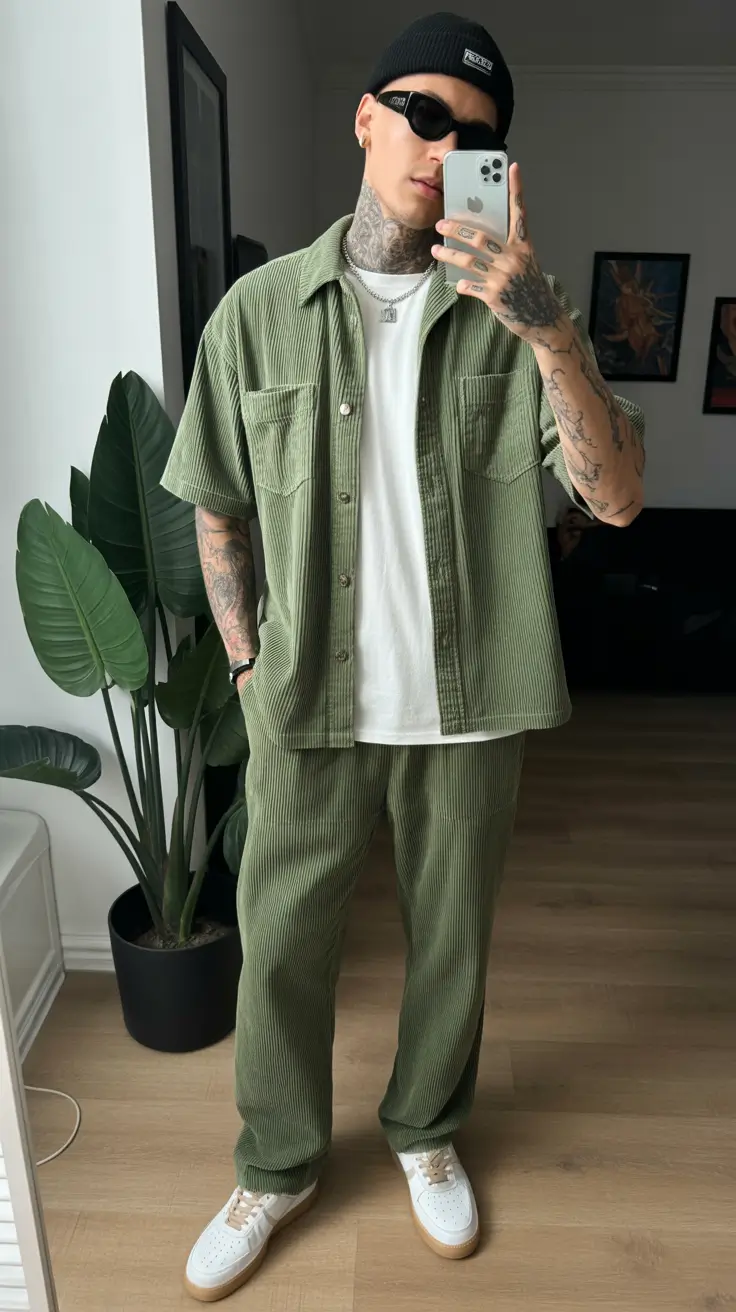 summer outfits fort men 2026 Monochrome Sets That Define Modern Streetwear