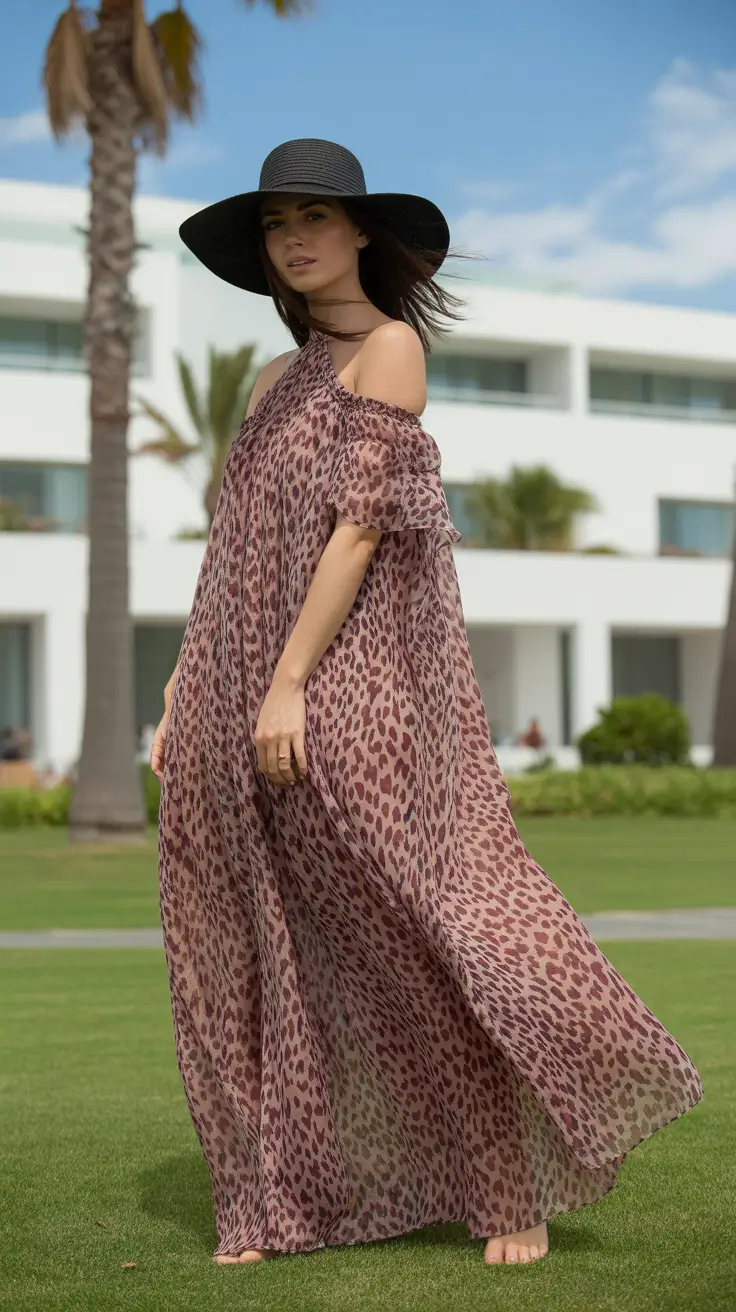 23 swimsuit coverups outfit 2026 Flowing Printed Maxi With Relaxed Confidence