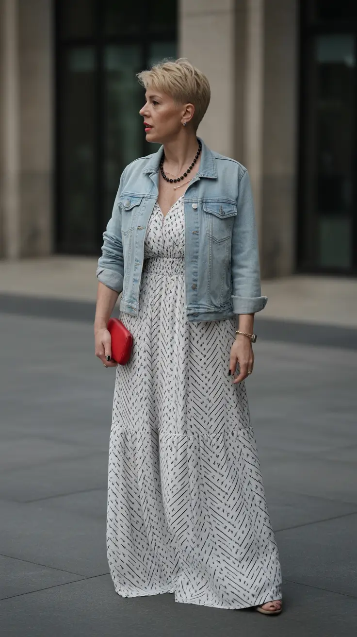 timeless summer outfit for women over 50 2026 Light Layers and Summer Dresses That Always Work