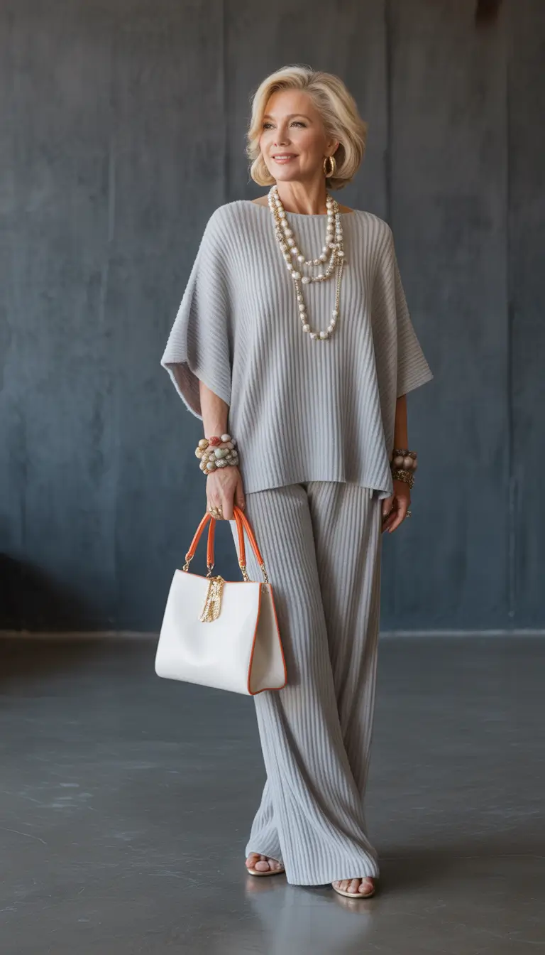 timeless summer outfit for women over 50 2026 Soft Ribbed Sets That Redefine Everyday Comfort