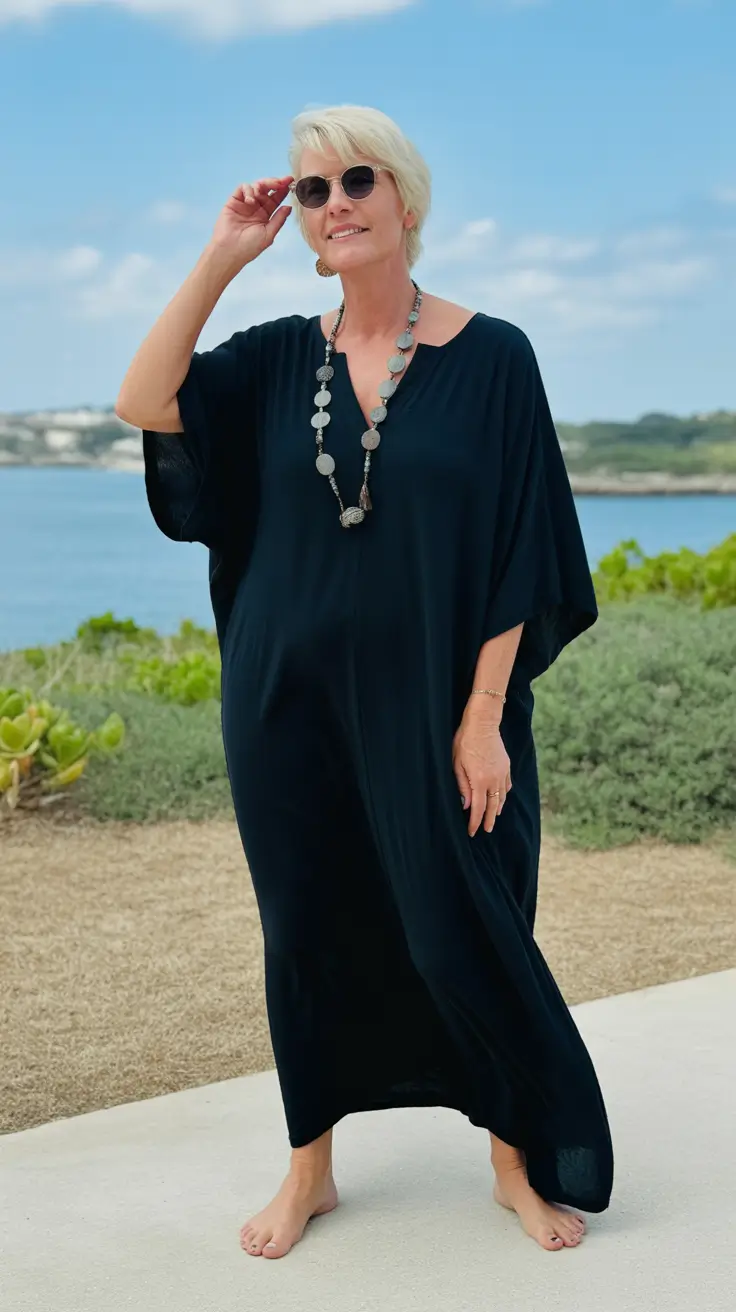 timeless summer outfit for women over 50 2026 Minimal Black That Feels Anything but Basic
