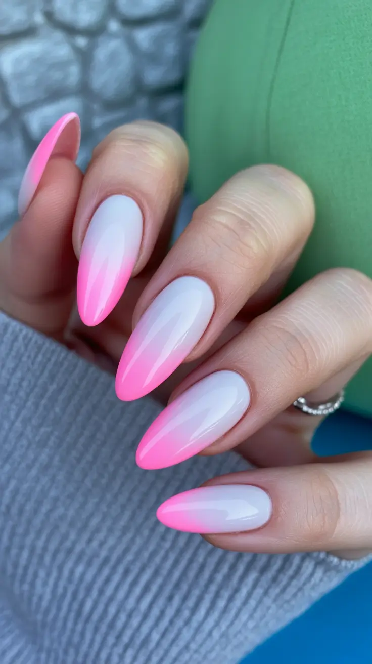 spring aura nails Soft Pink Aura Fade That Feels Fresh And Feminine