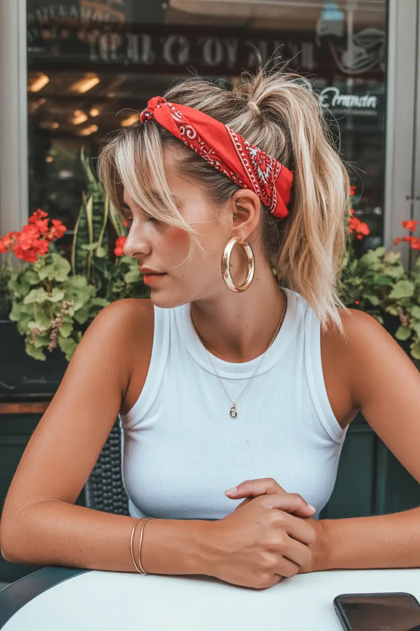 23 A head bandana a summer accessory 2026 High Pony Statement - Street Style with Attitude