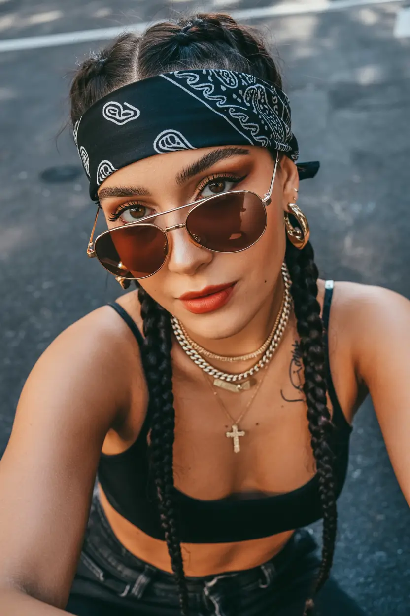 23 A head bandana a summer accessory 2026 Urban Edge Bandana - Street Style with Personality