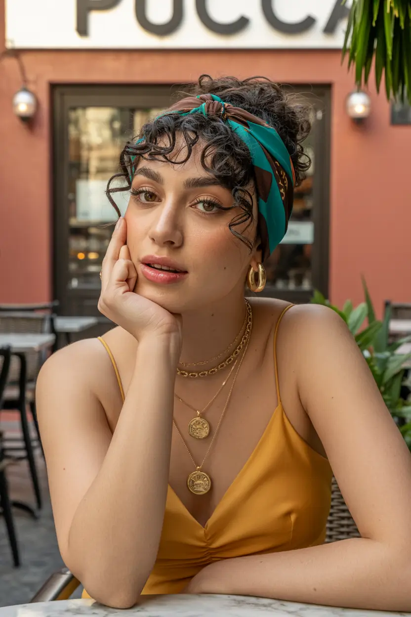 23 A head bandana a summer accessory 2026 Café Muse Energy - Effortless Chic with a Pop of Color