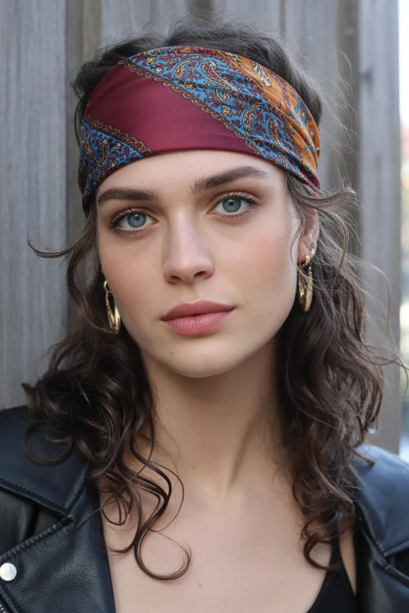 23 A head bandana a summer accessory 2026 Bold Contrast Bandana - Color, Texture, Confidence