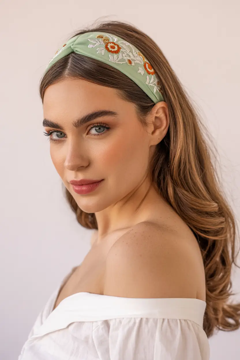 23 A head bandana a summer accessory 2026 Romantic Green Detail - Subtle Statement for Everyday