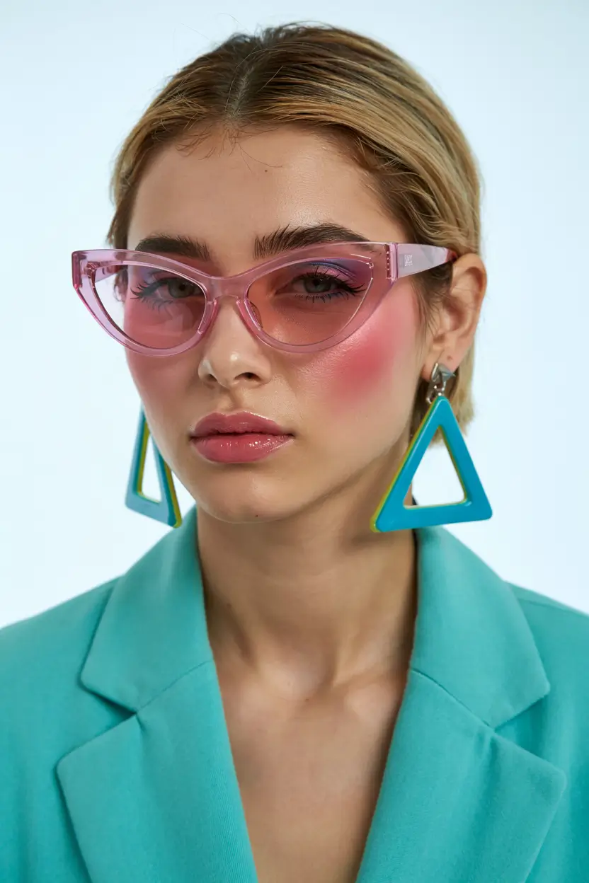 21 Summer Oversized sunglasses 2026 Playful Color Pop with a Sharp Cat-Eye Twist