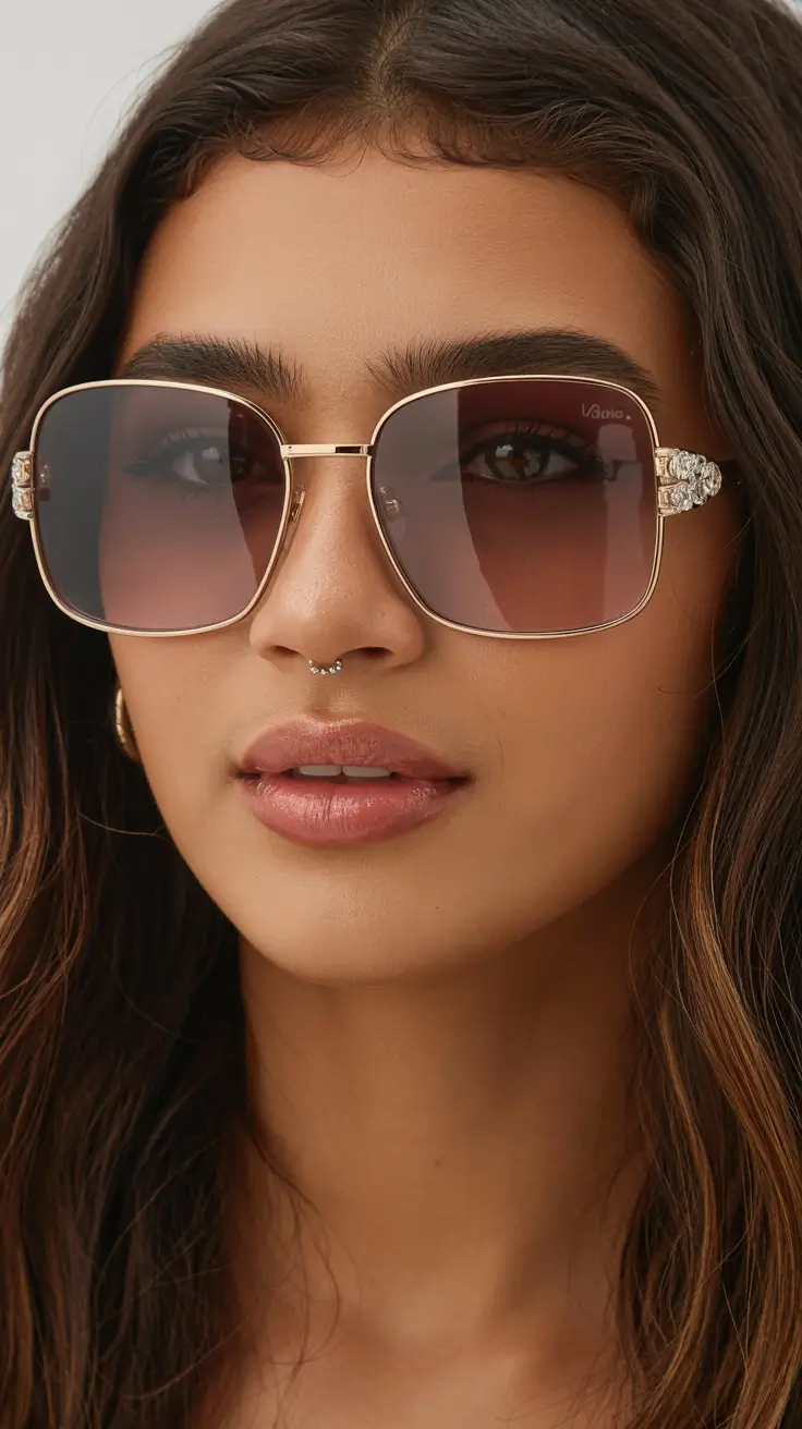 21 Summer Oversized sunglasses 2026 Soft Square Elegance with Vintage Undertones