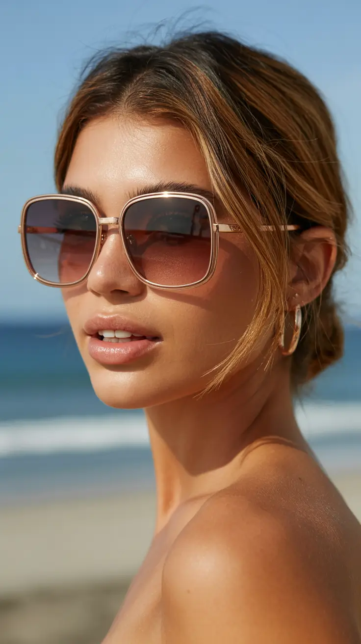 21 Summer Oversized sunglasses 2026 Beachside Glow with Effortless Aviator Energy