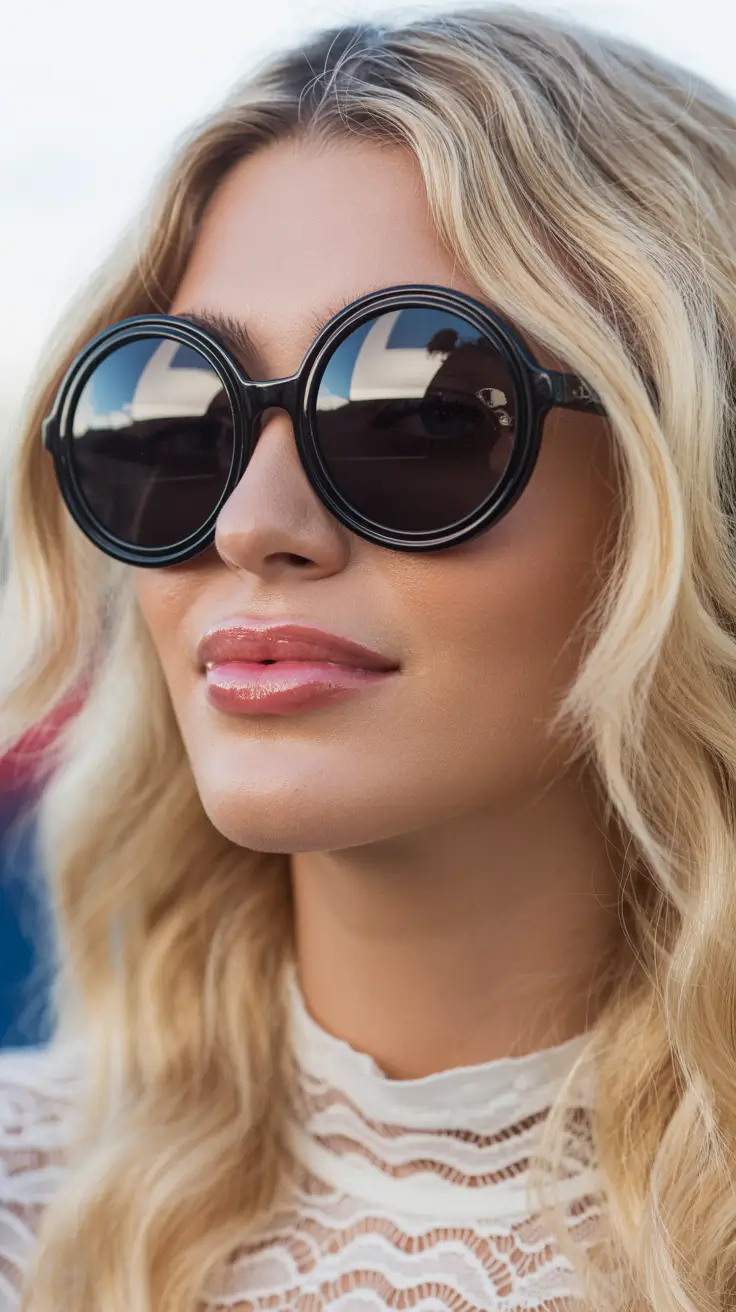 21 Summer Oversized sunglasses 2026 Oversized Round Frames with Bold Retro Attitude