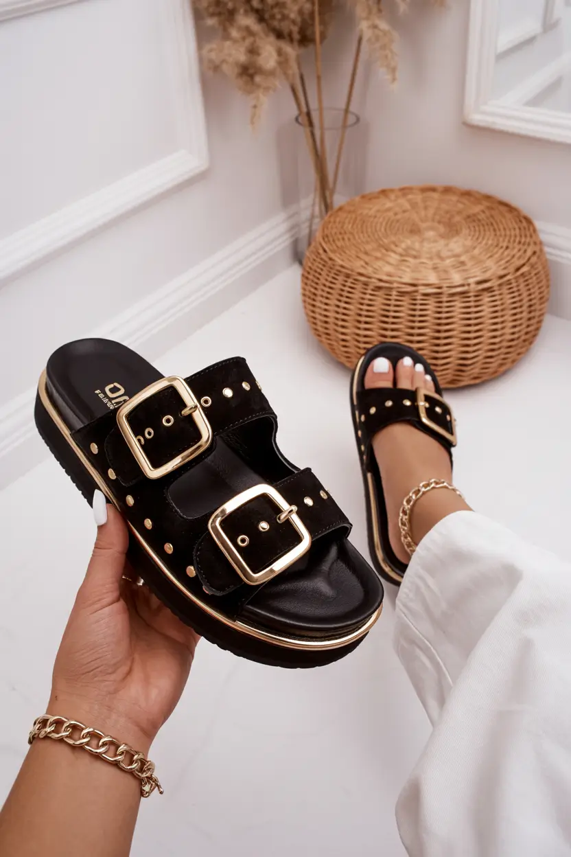 21 summer slides for women 2026 Chunky Buckled Slides That Instantly Elevate a Casual Look
