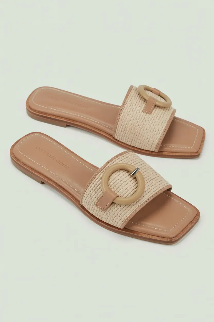 21 summer slides for women 2026 Woven Detail Slides That Capture Natural Summer Ease