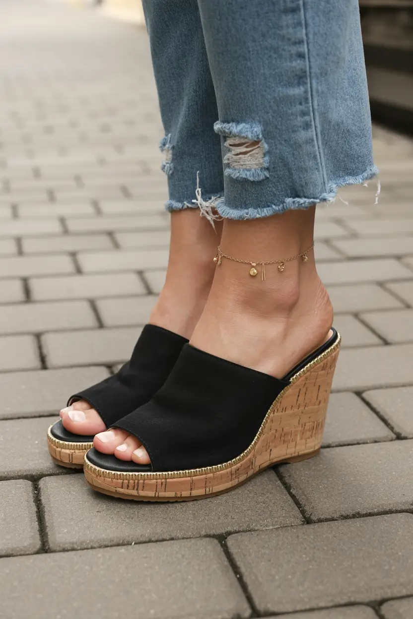 21 summer slides for women 2026 Wedge Slides That Bring Back Feminine Height Without the Fuss