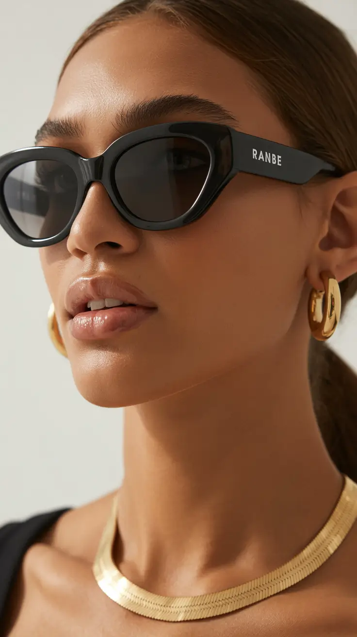 summer sunglasses for women 2026 Sleek Black Cat-Eye With a Sporty Attitude